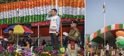 पूरे उत्साह के साथ अरुणाचल में मनाया गया 74वां गणतंत्र दिवस