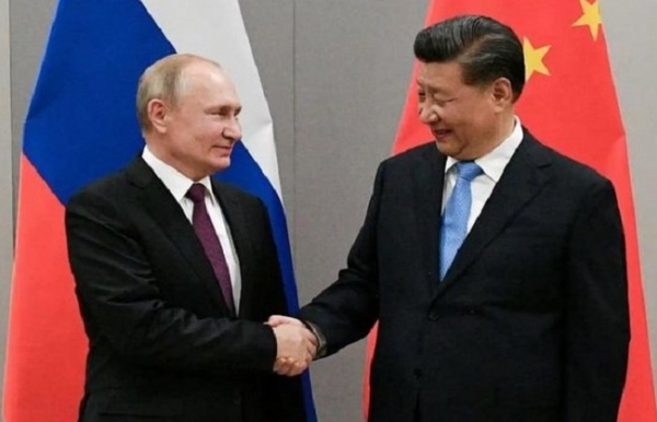 चीन के राष्ट्रपति शी जिनपिंग और रूस के राष्ट्रपति व्लादिमिर पुतिन। 