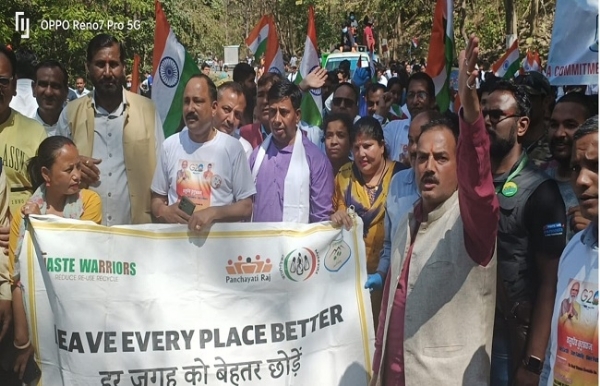 भारतीय जनता पार्टी (भाजपा) ने रामनगर में आयोजित जी-20 को लेकर स्वच्छता अभियान 