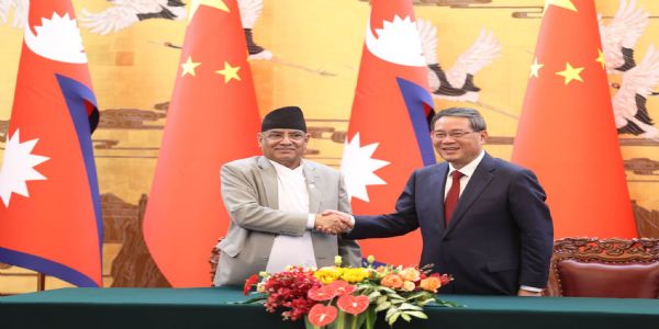 नेपाल और चीन के बीच द्विपक्षीय बैठक के बाद 12 समझौतों पर हुए हस्ताक्षर