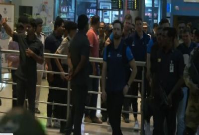क्रिकेट विश्व कप के लिए न्यूजीलैंड की टीम हैदराबाद पहुंची
