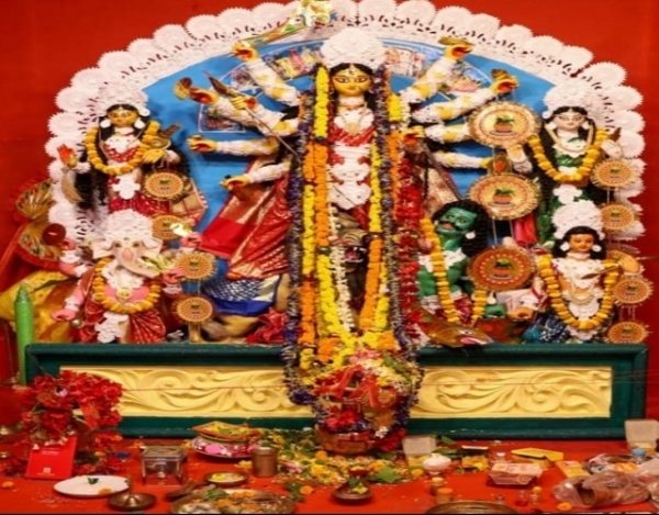 इडेन मेघबालिका आवासीय परिसर में लगातार दूसरे वर्ष दुर्गा पूजा का भव्य आयोजन