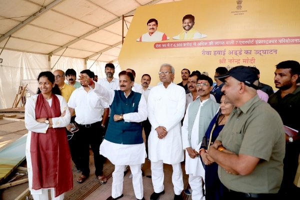 उप मुख्यमंत्री राजेन्द्र शुक्ल ने समारोह स्थल का निरीक्षण किया