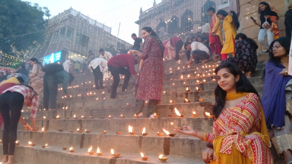 नमो घाट पर उपराष्ट्रपति जगदीप धनखड़,सीएम योगी: फोटो बच्चा गुप्ता