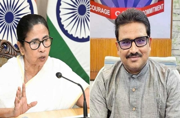 पश्चिम बंगाल की मुख्यमंत्री ममता बनर्जी और बाराबनी थाना के प्रभारी मनोरंजन मंडल पश्चिम बंगाल की मुख्यमंत्री ममता बनर्जी और बाराबनी थाना के प्रभारी मनोरंजन मंडल