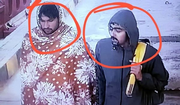 दोनों आरोपी, जो सीसीटीवी में पहचाने गए।