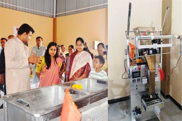 बनाना पाउडर बनाने की यूनिट (जनसंपर्क विभाग द्वारा उपलब्‍ध फोटो)