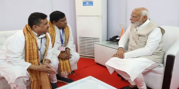 प्रधानमंत्री मोदी ने सुकांत-शुभेंदु के साथ की बैठक