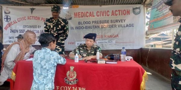 एसएसबी की 24वीं वाहिनी ने आयोजित किया चिकित्सा शिविर