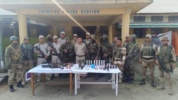 Huge catch of arms and ammunition recovered from Manipur