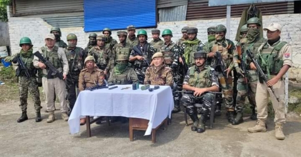 Huge catch of arms and ammunition recovered from Imphal