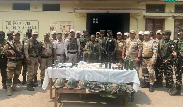 Many arms and ammunition recovered from Bishnupur 