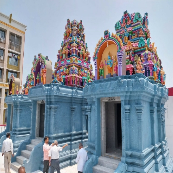 वसई में नवनिर्मित मुरुगन (कार्तिकेय) मंदिर।