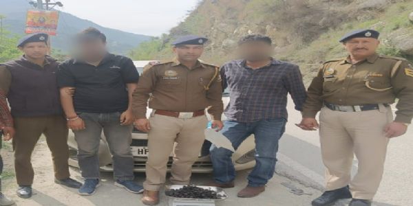 बंजार में एक किलो 463 ग्राम चरस चरस के साथ दो गिरफ्तार