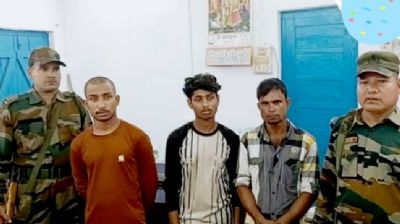 त्रिपुरा के धर्मनगर में तीन बांग्लादेशी गिरफ्तार