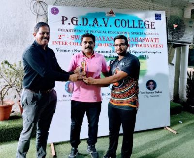 स्वामी दयानंद सरस्वती टी-20 टूर्नामेंट: एआरएसडी कॉलेज ने पीजीडीएवी को 3 विकेट से हराया