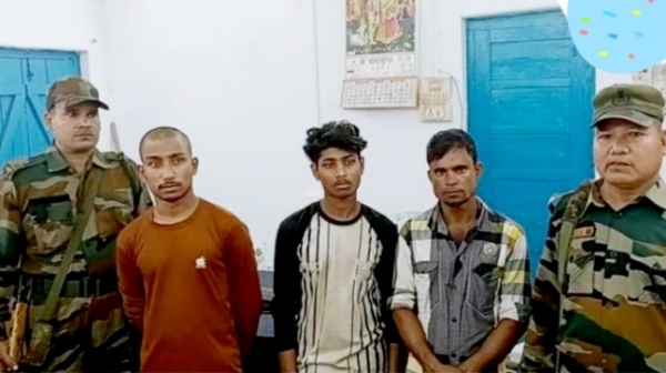 Three Bangladeshi national caught in Tripura