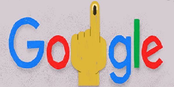 गूगल ने वोटर फिंगर डूडल के जरिए मतदाताओं को मतदान के लिए किया प्रेरित