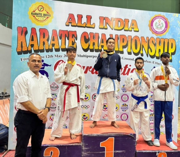 All India National Karate Tournament-Shivesh Sharma-Gold
