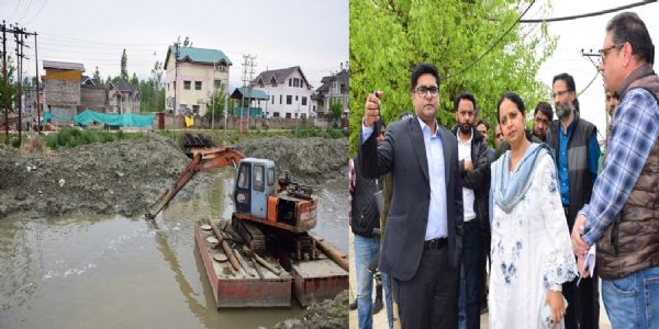 मनदीप कौर ने श्रीनगर के शहरी इलाकों का व्यापक दौरा किया, जल निकासी उपायों का प्रत्यक्ष मूल्यांकन किया