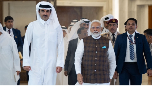 यह फोटो 15 फरवरी का है। इसे कतर के अमीर तमीम बिन हमद अल थानी के एक्स हैंडल पर पोस्ट किया था।