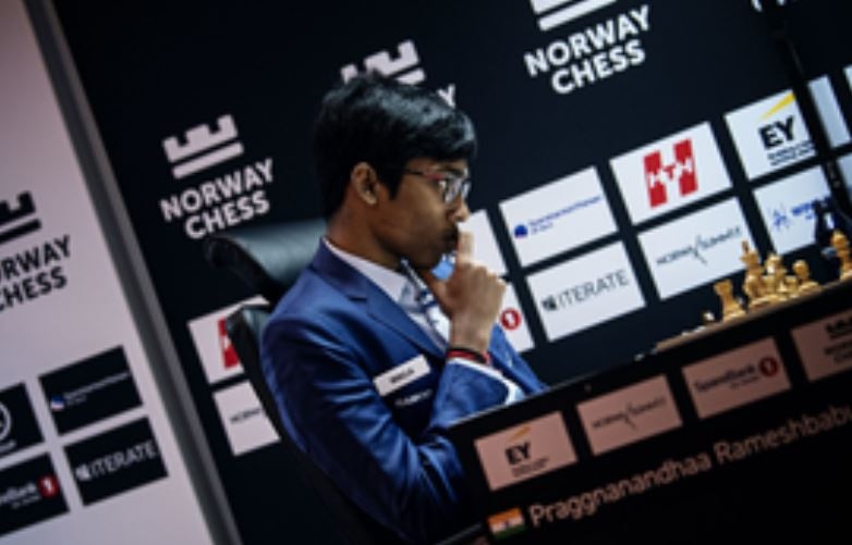 Norway Chess-Praggnanandhaa loses to Carlsen in Rd-8