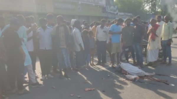 बेतिया में  ट्रक से कुचलकर मृत्यु