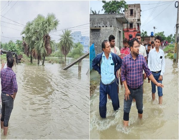 Water lodging at Burdwan Water lodging at Burdwan