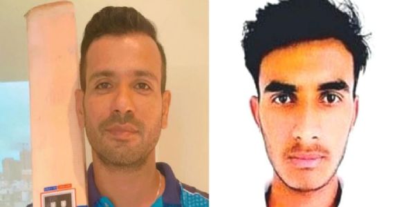 युवा क्रिकेटर मिर्जा दानिश आलम व मोहम्मद शोएब।