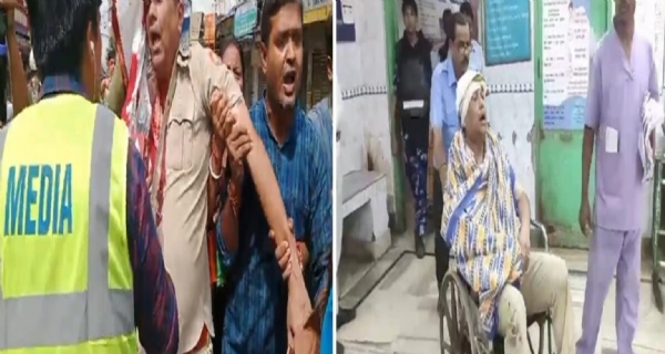 नवान्न अभियान: चोटिल हुए चंडीतल्ला के सीआई सौभिक गांगुली नवान्न अभियान: चोटिल हुए चंडीतल्ला के सीआई सौभिक गांगुली