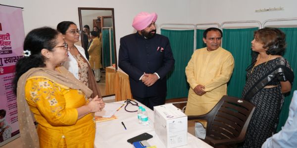राजभवन में लगा स्वास्थ्य शिविर, 267 व्यक्तियों ने कराया परीक्षण