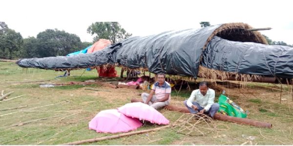 मेघाहातुबुरु में दो अक्टूबर को होगा 60 फुट के रावण का दहन