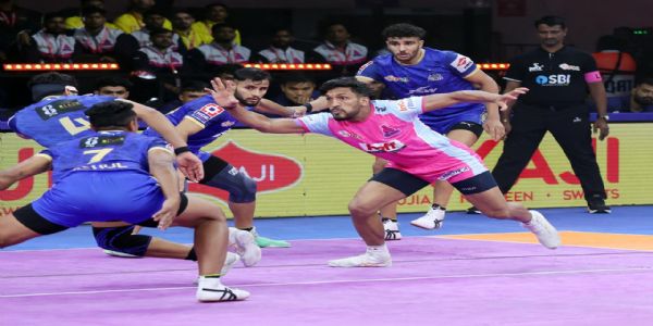 पीकेएल-12 : आखिरी रेड में हरियाणा स्टीलर्स को फिर मिली करीबी हार, जयपुर पिंक पैंथर्स ने 1 प्वाइंट से दर्ज की रोमांचक जीत