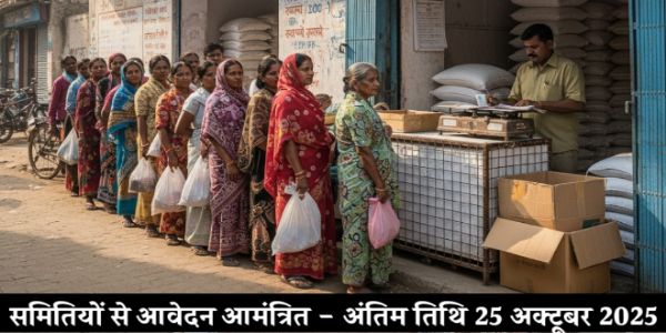एमसीबी: उचित मूल्य दुकान के संचालन के लिए समितियों से आवेदन आमंत्रित, अंतिम तिथि 25 अक्टूबर
