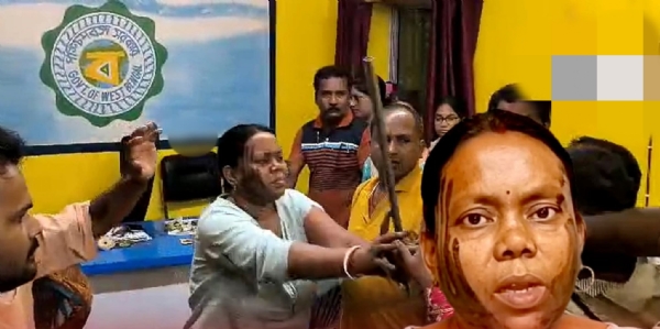 खड़गपुर  पंचायत प्रमुख से मारपीट