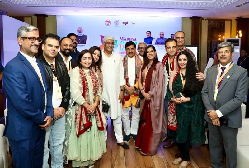 मध्य प्रदेश ट्रैवल मार्ट के अवसर पर कुशाभाऊ ठाकरे सभागार में एक महत्वपूर्ण बैठक