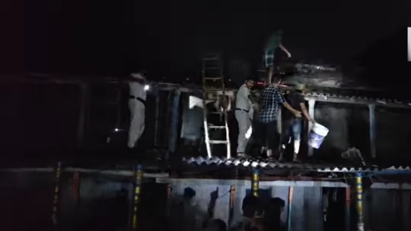 दांतन दमकल ने दो घंटे में पाया काबू