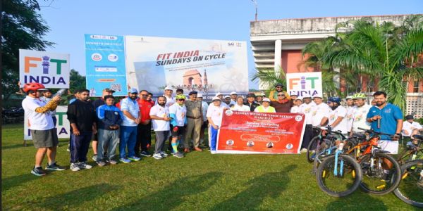 फिटनेस संदेश के साथ आईएमए बरेली ने निकाली ‘संडे ऑन साइकिलिंग’ रैली