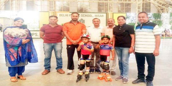 हिसार : जिला रोलर स्केटिंग चैंपियनशिप का आयोजन