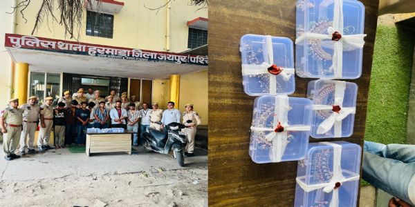 पैंतीस लाख रुपये के जेवरात लूटने वाले सात बदमाश आए पुलिस गिरफ्त में