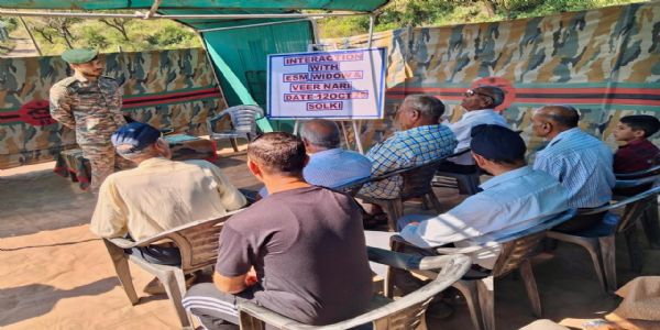 सेना ने पूर्व सैनिकों, विधवाओं और वीर नारियों के साथ संवाद का किया आयोजन