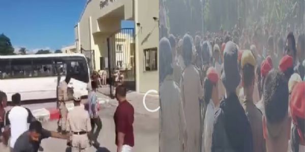 बाक्सा में तनाव: पुलिस वाहन पर पत्थरबाजी, पुलिस कर्मी घायल