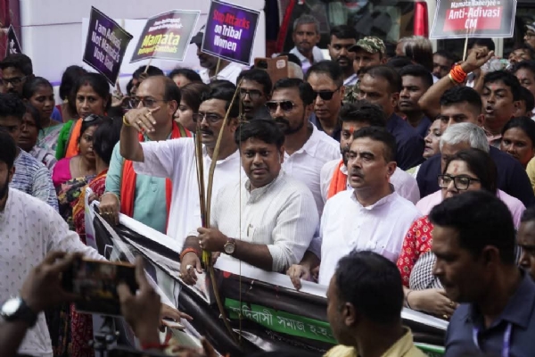 कोलकाता भाजपा का विरोध प्रदर्शन कोलकाता भाजपा का विरोध प्रदर्शन