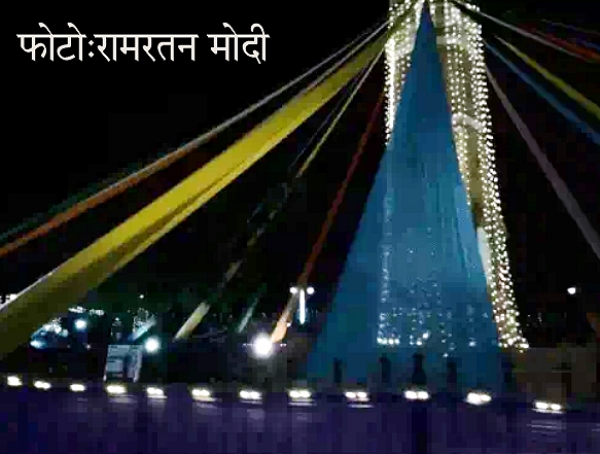 बीकानेर के ऐतिहासिक पब्लिक पार्क काे पहली बार विवाह मंडप की तरह लाइटिंग से सजाया-संवारा