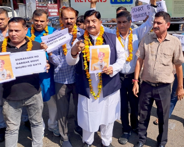 दरबार मूव दोबारा शुरू होने के बाद जम्मू में मिशन स्टेटहुड की विजय रैली