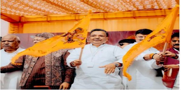 दीपोत्सव पर अयोध्या में निकली भव्य रामायण शोभायात्रा