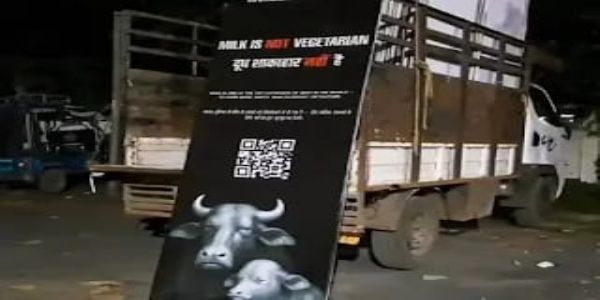 जबलपुरः दीपोत्सव के पूर्व सड़कों पर दूध शाकाहार नहीं है के पोस्टर लगाकर माहौल बिगड़ने की कोशिश, तीन युवक हिरासत में