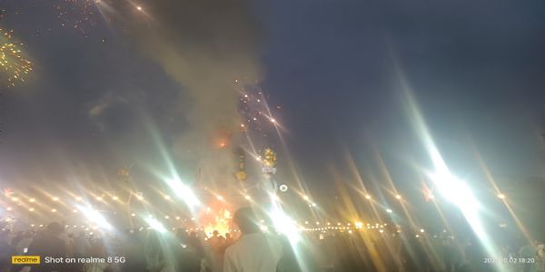 धू-धू कर जला अहंकारी रावण का पुतला, मुख्यमंत्री बोले-धर्म और मानवता की राह पर चलने का लें संकल्प