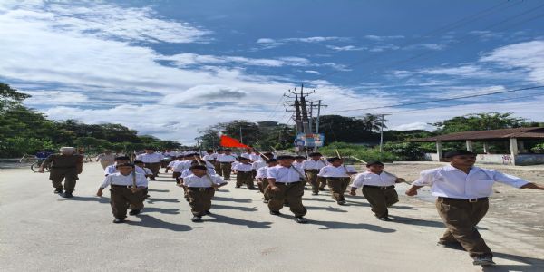 राष्ट्रीय स्वयंसेवक संघ का शताब्दी वर्ष : असम में भव्य विजयादशमी उत्सव की शुरुआत