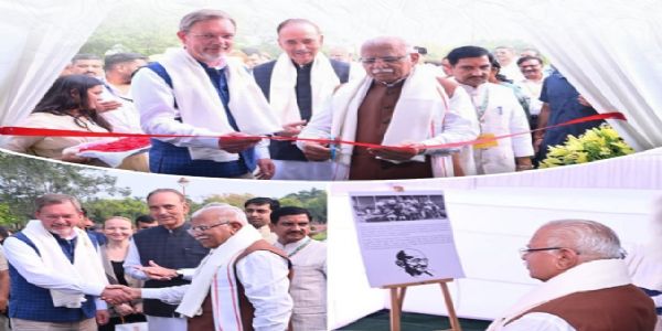 मनोहर लाल ने गांधी जयंती पर रूसी दूतावास के प्रदर्शनी का किया उद्घाटन